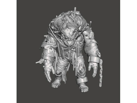 RE4 MARTINICO MINIATUURMODEL VOOR HORROR- OF FANTASY-SPELLEN RPG DND 3D printmodel