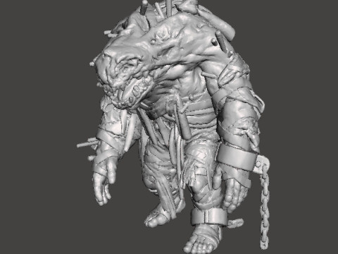 RE4 MARTINICO MINIATURE MODEL FOR HORROR OR FANTASY GAMES RPG DND Model do druku 3D