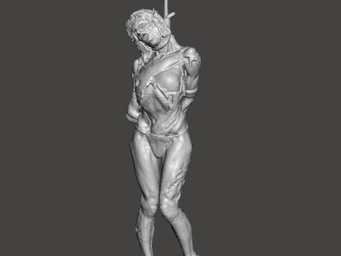 HANGED WITCH HAG MINIATURE MODEL FOR HORROR OR FANTASY GAMES RPG DND 3D-printmodel