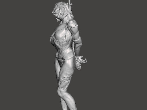 HANGED WITCH HAG MINIATURE MODEL FOR HORROR OR FANTASY GAMES RPG DND 3D-printmodel