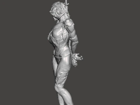 HANGED WITCH HAG MINIATURE MODEL FOR HORROR OR FANTASY GAMES RPG DND 3D Print Model