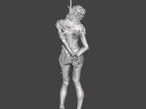 HANGED WITCH HAG MINIATURE MODEL FOR HORROR OR FANTASY GAMES RPG DND 3D-printmodel