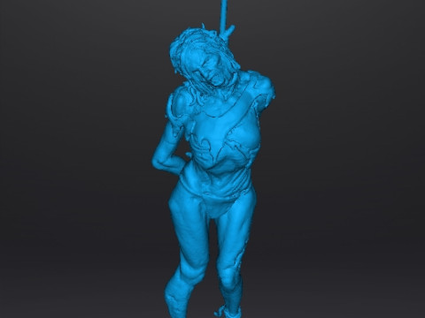 HANGED WITCH HAG MINIATURE MODEL FOR HORROR OR FANTASY GAMES RPG DND 3D-printmodel