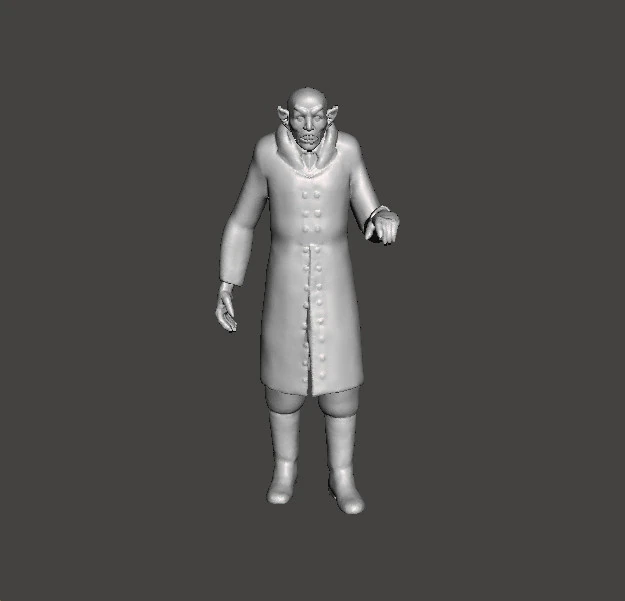NOSFERATU COUNT ORLOK MODEL MINIATUR MONSTER KLASIK GAME HOROR ATAU FANTASI RPG DND Model Cetak 3D .c4d .max .obj .3ds .fbx .stl .blend 