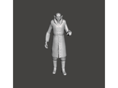 NOSFERATU COUNT ORLOK CLASSIC MONSTER MINIATURE MODEL HORROR OR FANTASY GAMES RPG DND 3D 打印模型