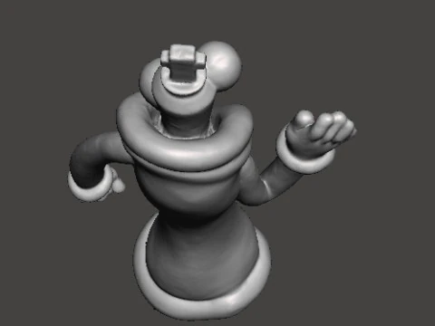KINGER CHESS KING FIGURE MODEL TOY FOR KIDS PVC SCULPTURE 3D Print Model
