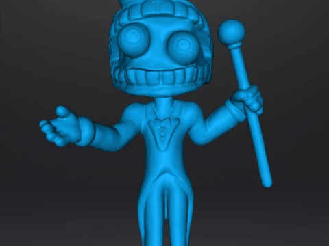 CAINE THE RINGMASTER FIGURA MODELO BRINQUEDO PARA CRIAN&Ccedil;AS ESCULTURA EM PVC Modelo de Impressão 3D