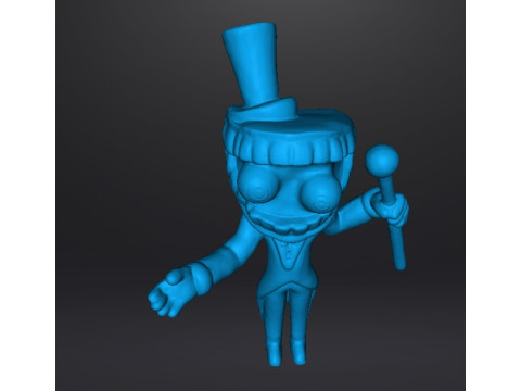 CAINE THE RINGMASTER FIGURE MODEL TOY FOR KIDS PVC SCULPTURE 3D Baskı Modeli