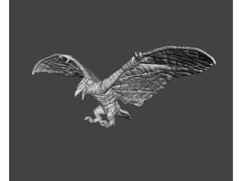 RODAN 2019 FLYING KAIJU MONSTER MINIATURE MODEL FOR FANTASY GAMES RPG DND 3Dプリントモデル