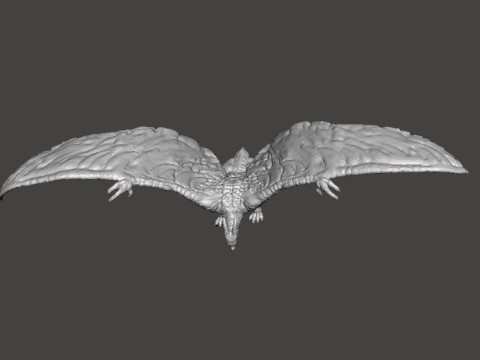 RODAN 2019 FLYING KAIJU MONSTER MINIATURE MODEL FOR FANTASY GAMES RPG DND 3D Baskı Modeli