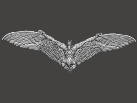 RODAN 2019 FLYING KAIJU MONSTER MINIATURE MODEL FOR FANTASY GAMES RPG DND 3D Baskı Modeli
