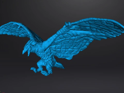 RODAN 2019 MODELO EM MINIATURA DO MONSTRO V&Ocirc;O KAIJU PARA JOGOS DE FANTASIA RPG DND Modelo de Impressão 3D