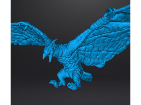 RODAN 2019 FLYING KAIJU MONSTER MINIATURE MODEL FOR FANTASY GAMES RPG DND 3D Baskı Modeli