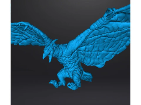 RODAN 2019 MODELO EM MINIATURA DO MONSTRO V&Ocirc;O KAIJU PARA JOGOS DE FANTASIA RPG DND Modelo de Impressão 3D
