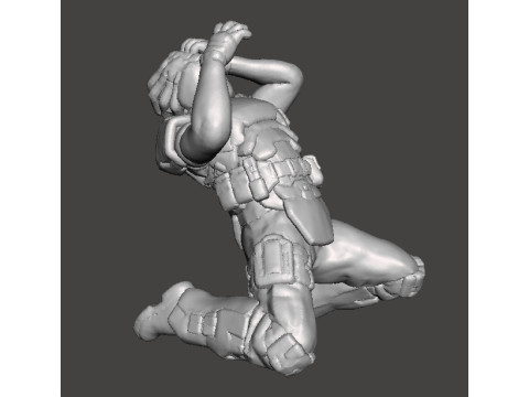 FACEHUGGER VICTIM MINIATURE MODEL FOR SCIFI AND FANTASY GAMES RPG DND Model do druku 3D