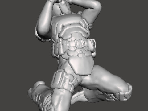 FACEHUGGER VICTIM MINIATURE MODEL FOR SCIFI AND FANTASY GAMES RPG DND Model do druku 3D
