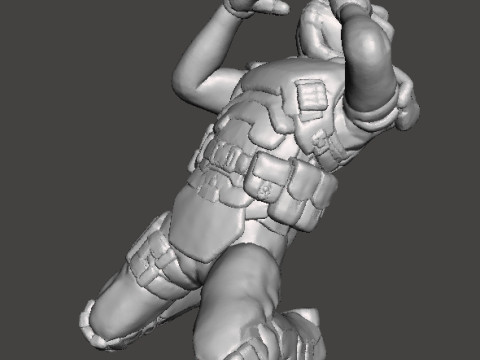 FACEHUGGER VICTIM MINIATURE MODEL FOR SCIFI AND FANTASY GAMES RPG DND Model do druku 3D
