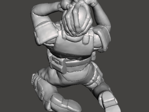 FACEHUGGER VICTIM MINIATURE MODEL FOR SCIFI AND FANTASY GAMES RPG DND Model do druku 3D