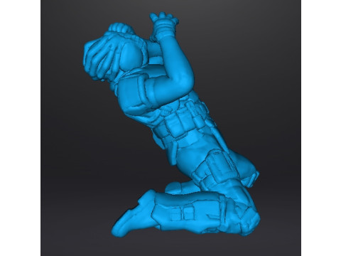 FACEHUGGER VICTIM MINIATURE MODEL FOR SCIFI AND FANTASY GAMES RPG DND Model do druku 3D