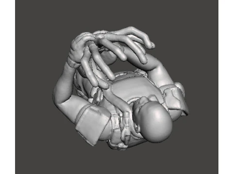 FACEHUGGER ATTACK MINIATURE MODEL FOR SCIFI AND FANTASY GAMES RPG DND 3D Print Model