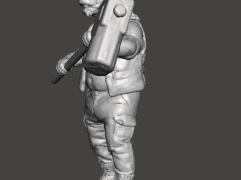 RE4 BRUTE MINIATURE MODEL FOR HORROR OR FANTASY GAMES RPG DND 3D Print Model