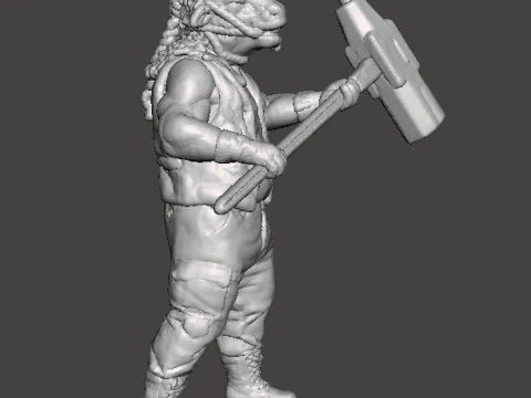 RE4 BRUTE MINIATURE MODEL FOR HORROR OR FANTASY GAMES RPG DND 3D Print Model