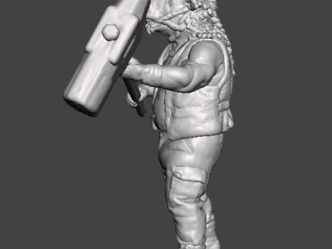 RE4 BRUTE MINIATURE MODEL FOR HORROR OR FANTASY GAMES RPG DND 3D Print Model