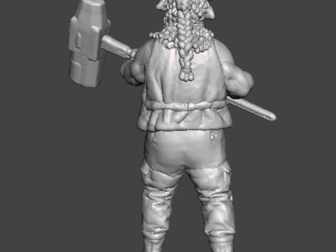 RE4 BRUTE MINIATURE MODEL FOR HORROR OR FANTASY GAMES RPG DND 3D Print Model