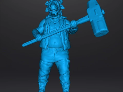 RE4 BRUTE MINIATURE MODEL FOR HORROR OR FANTASY GAMES RPG DND 3D Print Model