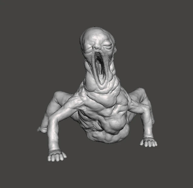 REV BABY FETUS MONSTER MINIATURE MODEL FOR HORROR OR FANTASY GAMES RPG DND 3D Print Model .c4d .max .obj .3ds .fbx .stl .blend