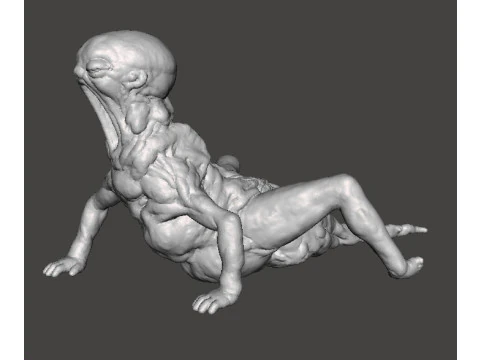 REV BABY FETUS MONSTER MINIATURE MODEL FOR HORROR OR FANTASY GAMES RPG DND 3D Print Model