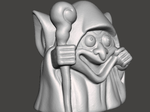 GOBLIN WITCH CHIBI HALLOWEEN VINTAGE FIGURE MODEL STATUE ORNAMENT 3D Print Model