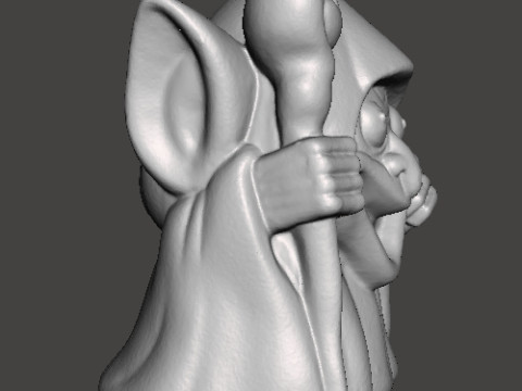 GOBLIN WITCH CHIBI HALLOWEEN VINTAGE FIGURE MODEL STATUE ORNAMENT 3D Print Model