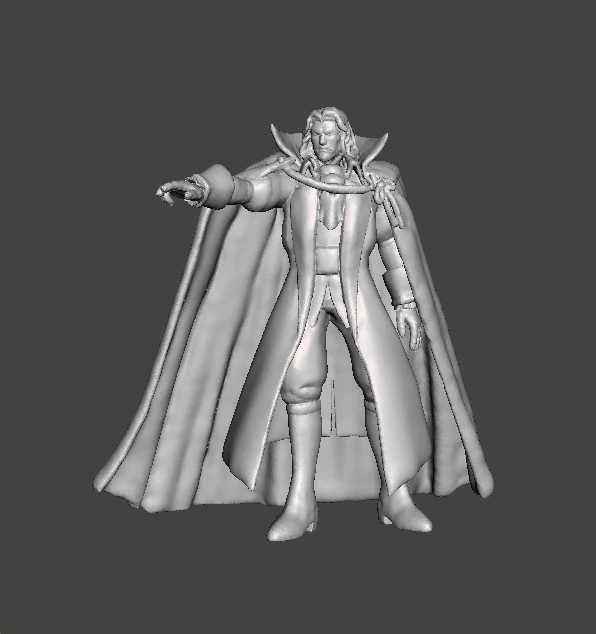 DRACULA VAMPIRE CASTLEVANIA MONSTER MINIATURE MODEL FOR HORROR OR FANTASY GAMES RPG DND 3D Print Model .c4d .max .obj .3ds .fbx .stl .blend 