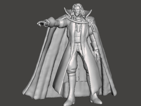 DRACULA VAMPIRE CASTLEVANIA MONSTER MINIATURE MODEL FOR HORROR OR FANTASY GAMES RPG DND 3Dプリントモデル