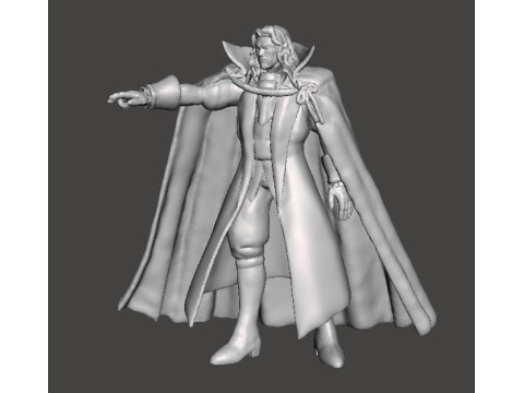 DRACULA VAMPIRE CASTLEVANIA MONSTER MINIATURE MODEL FOR HORROR OR FANTASY GAMES RPG DND 3D Принт Модель