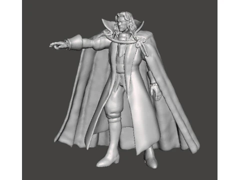 DRACULA VAMPIRE CASTLEVANIA MONSTER MINIATURE MODEL FOR HORROR OR FANTASY GAMES RPG DND 3D Print Model
