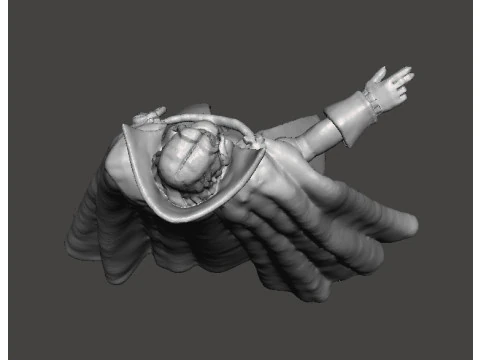 DRACULA VAMPIRE CASTLEVANIA MONSTER MINIATURE MODEL FOR HORROR OR FANTASY GAMES RPG DND 3D Print Model
