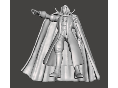 DRACULA VAMPIRE CASTLEVANIA MONSTER MINIATURE MODEL FOR HORROR OR FANTASY GAMES RPG DND 3D Принт Модель