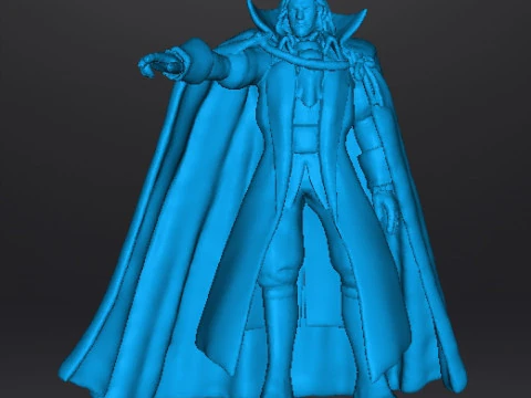 DRACULA VAMPIRE CASTLEVANIA MONSTER MINIATURE MODEL FOR HORROR OR FANTASY GAMES RPG DND 3D Print Model