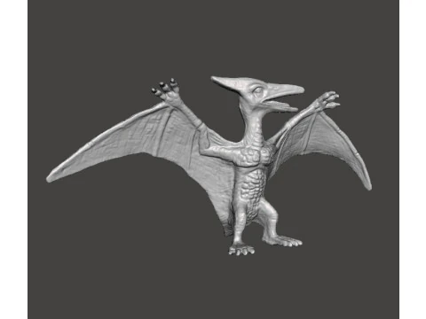 JP PTERODACTYL FIGURE MODEL ANIMAL CREATURE WILDLIFE 3D Print Model