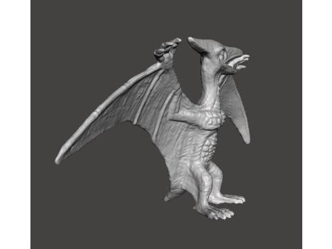 JP PTERODACTYL FIGURE MODEL ANIMAL CREATURE WILDLIFE Modelo de impresión 3D