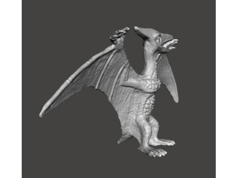 JP PTERODACTYL FIGURE MODEL ANIMAL CREATURE WILDLIFE 3D Print Model
