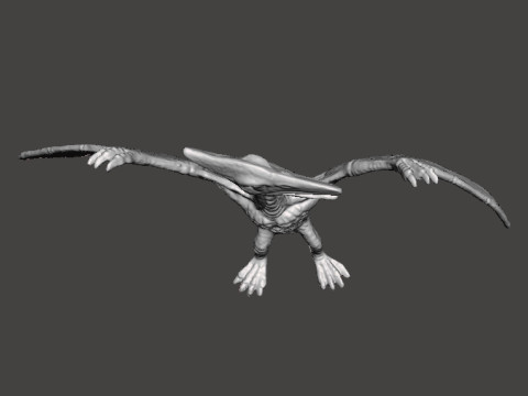 JP PTERODACTYL FIGURE MODEL ANIMAL CREATURE WILDLIFE Modelo de impresión 3D