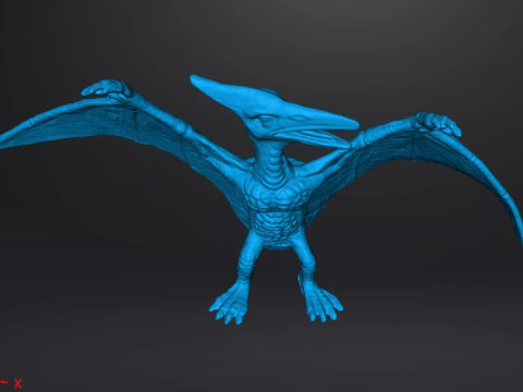 JP PTERODACTYL FIGURE MODEL ANIMAL CREATURE WILDLIFE 3D Print Model