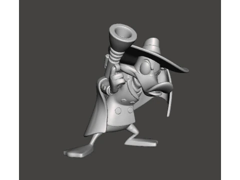 治安黑翼鸭微型模型，适用于奇幻或超级英雄游戏角色扮演游戏 DND 3D 打印模型