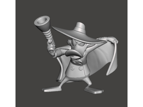 VIGILANTE DARK WING DUCK MINIATURE MODEL FOR FANTASY OR SUPERHERO GAMES RPG DND 3D Print Model