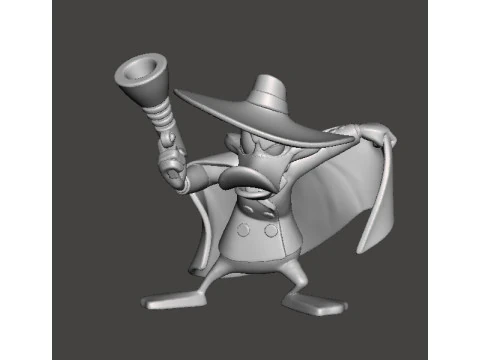 VIGILANTE DARK WING DUCK MINIATURE MODEL FOR FANTASY OR SUPERHERO GAMES RPG DND 3D Print Model