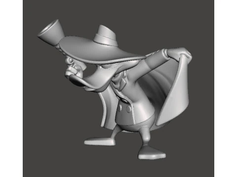 VIGILANTE DARK WING DUCK MINIATURE MODEL FOR FANTASY OR SUPERHERO GAMES RPG DND 3D Print Model