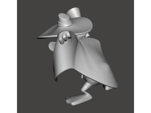 VIGILANTE DARK WING DUCK MINIATURE MODEL FOR FANTASY OR SUPERHERO GAMES RPG DND 3D Print Model